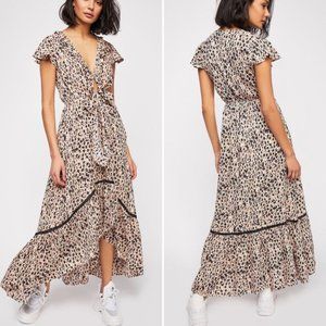 Free People x Kivari Tie-Up Midi Dress